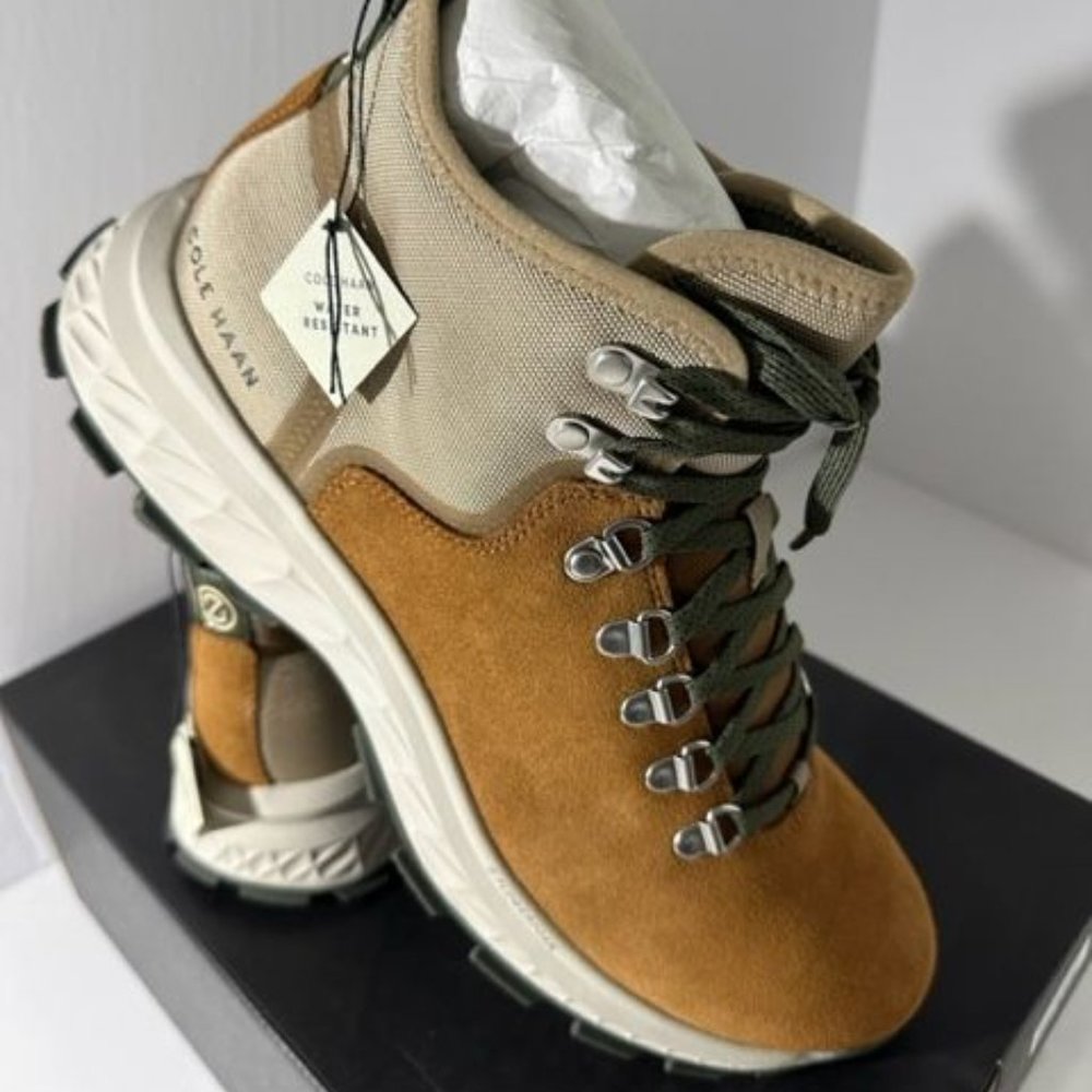 Cole Haan Men's 5.ZERØGRAND Water Resistant  Hiker Tan size 12 New in Box